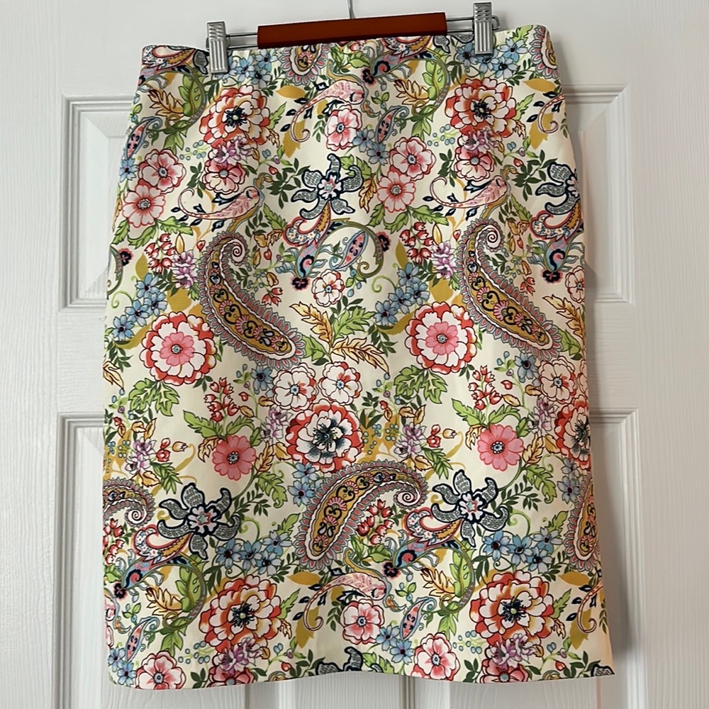 Paisley Pencil Skirt